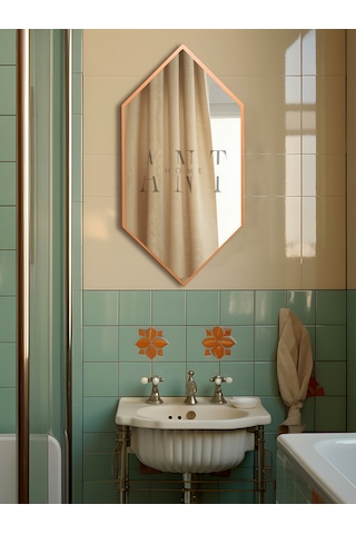 Duvar Aynası, Konsol Aynası, Holl Aynası, Dekoratif Ayna Bronz