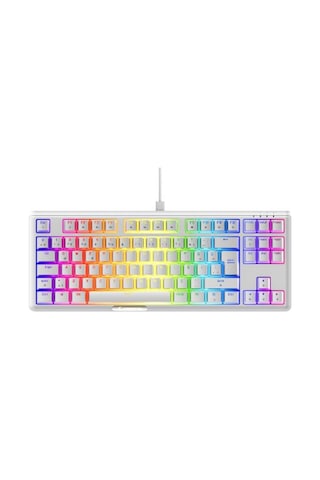 Rampage Claw Beyaz Red Swıtch Mekanik Gaming Oyuncu Klavye Rainbow Tkl
