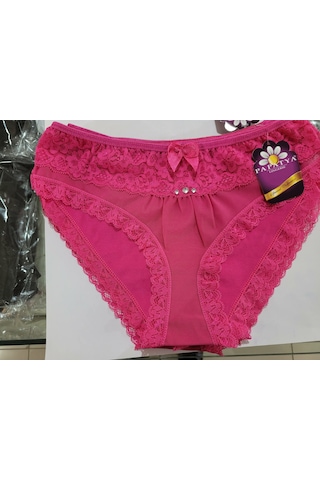 Papatya Dantel Detay Kadın Slip Külot V67 Fuşya Papatya Dantel Detay Kadın Slip Külot V67 Fuşya