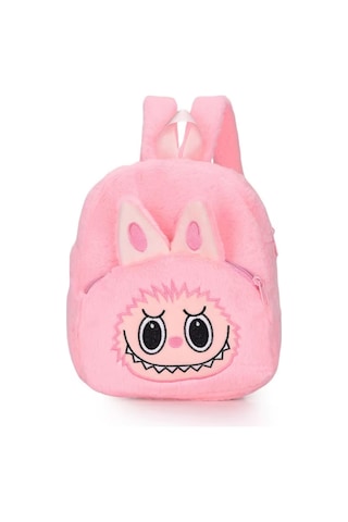 Youtek Peluş Çizgi Karakter Çantası: Yumuşak Ve Sevimli Çocuk Sırt Çantası - Pembe Pembe