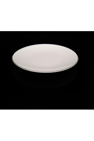 Digithome Lombardino Minimalist Modern Gold Tekli Porselen Pasta Tabağı 20 Cm