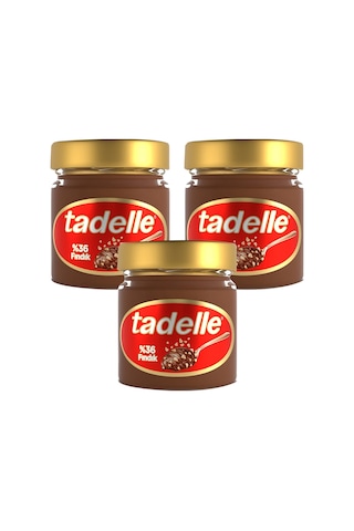 Tadelle Parça Fındıklı Kakaolu Fındık Ezmesi 200 Gr X 3 Adet