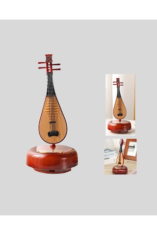 Enstrüman Şeklinde Müzik Kutusu Lüt Tasarım Melodious Music Çok Renkli