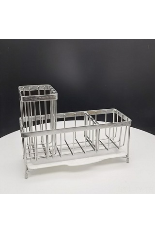 Teltree 304 Paslanmaz Çelik Mutfak Organizer: Sünger, Çelik Top Ve Deterjan İçin Suda Kaldıran, Sıvı Akışlı Tezgah Üstü Depolama Rafı Beyaz Diğer