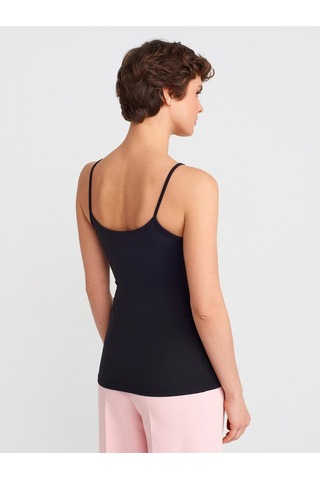 20901 İnce Askılı Poliamid Top-siyah-11366 Siyah