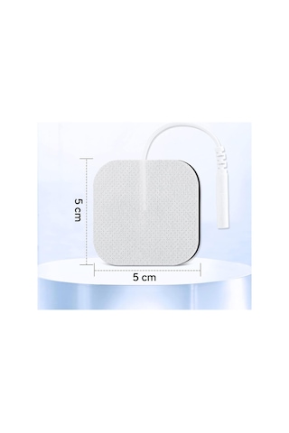 TıpTeknikMarket 5 Paket, 20 Adet Tens Elektrod Pedi 5x5 Cm Extra Güçlendirilmiş Yapışkanlı Esnek Kıvrılabilir Kumaş
