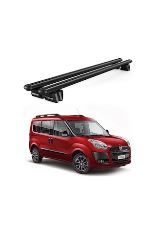 Pençe Fiat Doblo 2010-2022 Uyumlu Siyah Ara Atkı 135cm Port Bagaj Tavan Barı