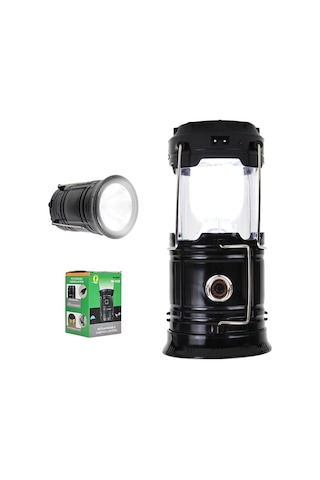 Ayt Powermaster Solar Güneş Enerjili Şarjlı Kamp Lambası Işıldak Led Aydınlatma Sh-5800t 1w 6led Beyaz