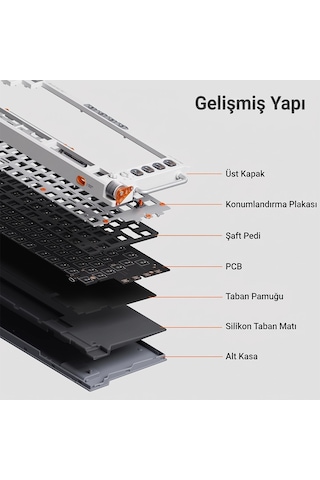 Nuphy Field75 He V2 Hall Effect Mekanik Oyuncu Klavyesi