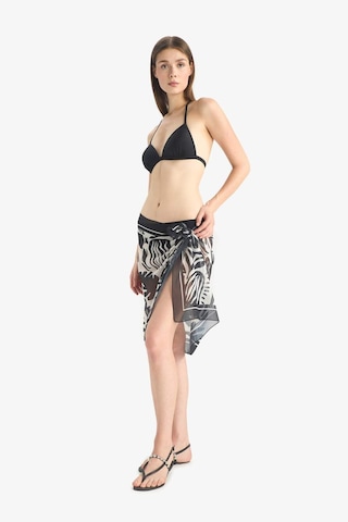 Defacto Regular Fit Desenli Şifon Pareo-fall İn Love E8218ax25hsbk27 Siyah