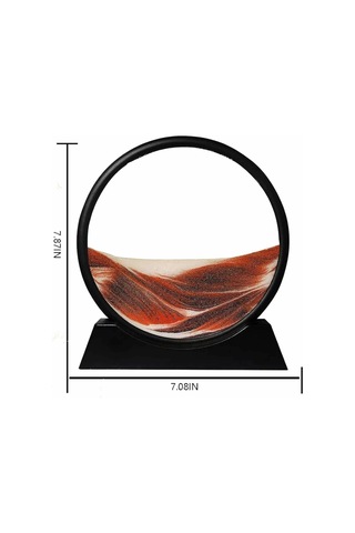 Mey İthalat 3d Led Işıklı Kum Saati Gece Lambası Hareketli Sulu Kum Saati Dekoratif