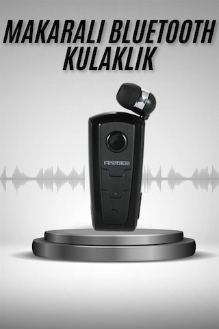 Makaralı - 694 - Bluetooth Kulakiçi Yaka Kulaklığı - Spt-gld - Kablosuz Kulaklık