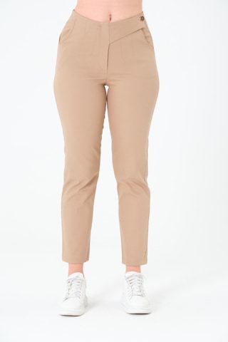 Sortie Collection Tek Düğmeli Gabardin Pantalon Bej