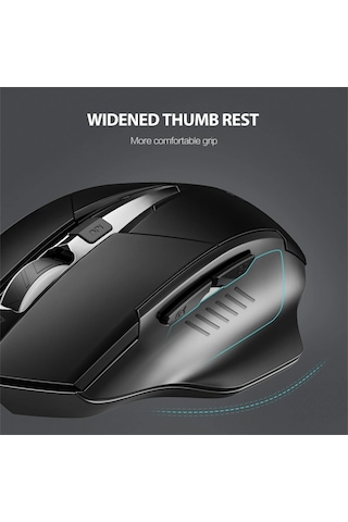 Inphıc F1 Kablosuz Fare 1600 Dpı 6 Tuşlar Tip-c Şarj Edilebilir Sessiz Oyun Mouse Ev Ofis İçin