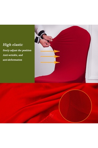 Lemestar Yüksek Omuzlu Sandalye Kılıfı Ofis Otel Restoran İçin, Esnek Tek Parça Kumaş, Kaymazsız, Basit Desen, 21 Renkten Seçim Diğer