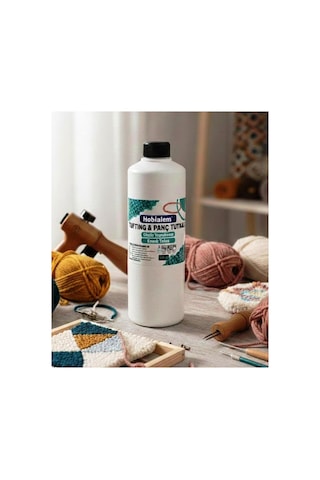Hobialem Punch Ve Tufting Halı Tutkalı 500 Gr Şeffaflaşan Güçlü Esnek Panç Yapıştırıcı