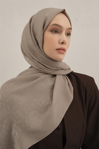 Armine Lyocell Naia Kare Monogram Şal 6 07 Vizon