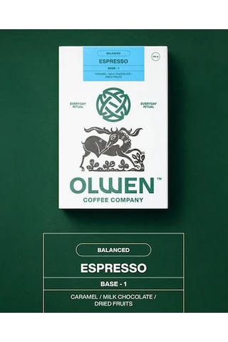 Olwen Espresso Çekirdek Kahve Kahve Base 1 - 1 Kg Kurutulmuş Sarı Meyveler,sütlü Çikolata,karamel