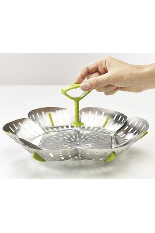 Joseph Bloom Paslanmaz Çelik Katlanır Buharda Pişirme Sepeti