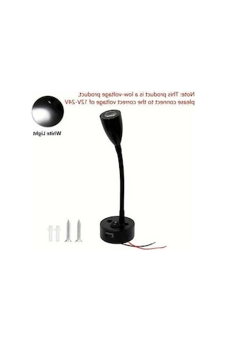 Trendooze Gaojunshop01 Mryc Led Masa Spot Lambası, 3w Beyaz Işık, Esnek Boyun