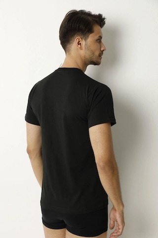 Saran Erkek Penye %100 Pamuk Sıfır Yaka Fanila Atlet 3007 - 6 Adet 001