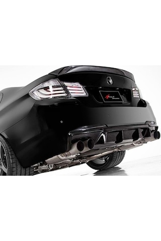 Bmw F10 2010-2017 Vorstainer Sağ Sol Çift Çıkış Difüzör Parlak