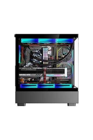 Orion Elite Xl 6x Argb Fan Kumanda Ve Kontrolcü Atx Boş Bilgisayar Kasası Siyah