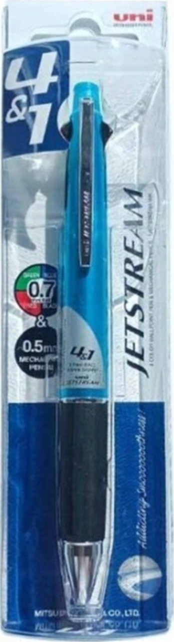 L Fonksiyonel 4 Renk Tükenmez+0.5 Mm Versatil Kalem Mavi