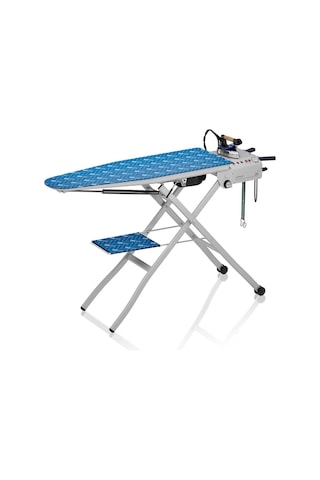 Harmony KSM/PSA 2101 AD atlanabilir Kazanli Ve Fanli Ütü Masasi - 1 L Dar Tip, Normal Fanli, Amortisörlü, Profesyonel Ütülü- Ayrilabilen Kazanli Model