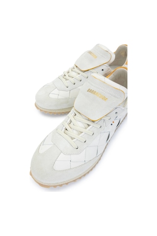 Barracuda Erkek Hakiki Deri Beyaz/taş/turuncu Sneakers & Spor Ayakkabı 511 Bu3545 Erk Ayk Y24 Marmo/camelıa/orange Beyaz