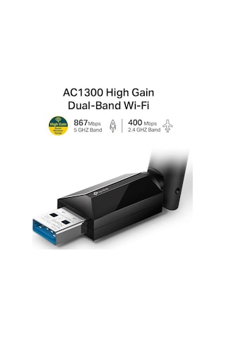 Archer T3u Plus 1300mbps Kablosuz Dual Band Usb Adaptor