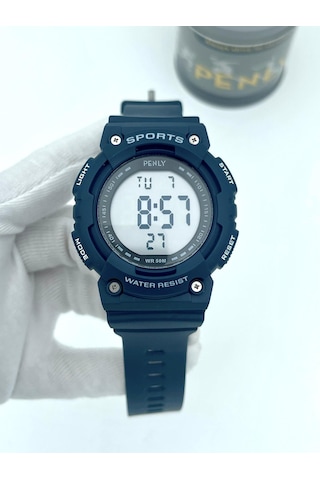 Penly Su Geçirmez Dijital Yetişkin Kol Saati 349 Model Mavi +4 Renk Kronometre-alarmlı 5atm