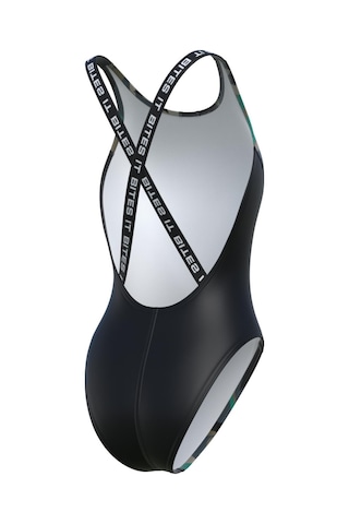 Madwave Mad Wave M1460-20 - Kadın Antichlor Criss Cross Yüzücü Mayo Koyu Yeşil