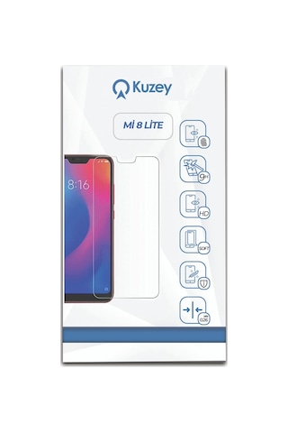 Xiaomi Mi 8 Lite Uyumlu ile Uyumlu Kırılmaz Temperli Cam Ekran Koruyucu