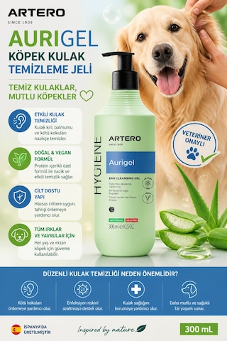 Aurigel Köpek Kulak Temizleme Jeli 300 Ml