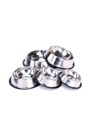 River World Köpekler İçin 34 Cm'lik Mama Kabı Metal Paslanmaz Çelik