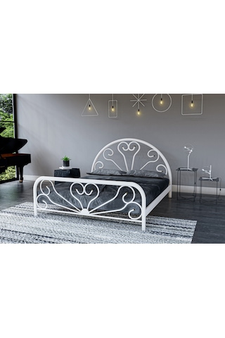 Metalia Gm 300 Baby Beyaz Çift Kişilik Metal Karyola 160X200