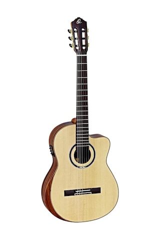 Ortega Private Room Striped Suite Elektro Klasik Gitar Natural