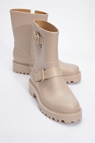 Luvishoes Luvi Shoes Zone Bej Kadın Yağmur Botu Bej