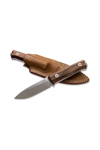 Lionsteel B40 Wood Santos Wood Bıçak Kahverengi