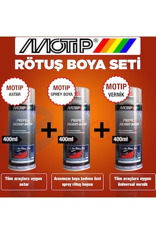 Motip Hyundai Kod:Cs Gümüş Rötuş Sprey Boya Seti (523742604)