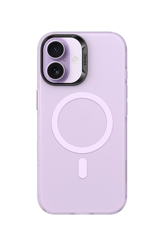 Apple Uyumlu iPhone 17 Kılıf M-safe Şarj Özellikli Benks Lucid Armor Magnetik Kapak Açık Mor Açık Mor