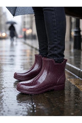 Potin Kadın Yağmur Botu 36-40 Bordo