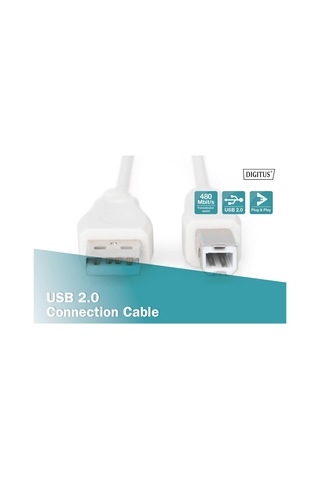 Ak-300102-030-e 3m Usb2.0 Type-a To Type-b Kablo Beyaz Standart