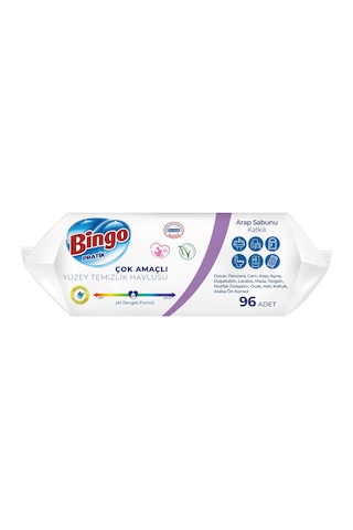 Bingo Clean Yüzey Temizlik Havlusu Lavanta Kokulu Beyaz 12 x 96 Yaprak