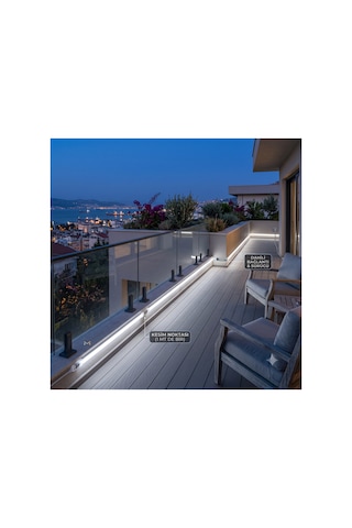 10 Metre Beyaz 220v Neon Led Şerit ,tak Çalıştır Set, Fişli Esnek Şerit Led, ,turuncu Led,mutfak,tezgah Ledi, Neon Led Şerit Işık ,ambiyans Işık Havuzu, Balkon, Teras Ve Ev İçin Dekoratif Led Beyaz-6500k