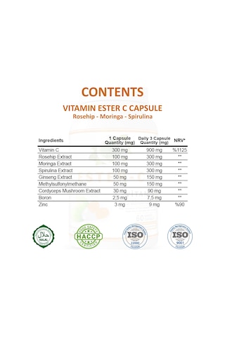 Gökçek Şifa Ester C (Ester C Vitamin Capsule) 60 Kapsül