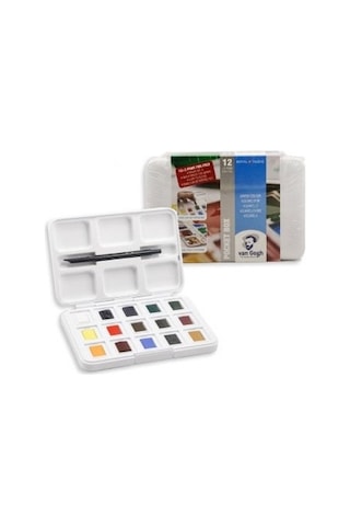 Talens Van Gogh Sulu Boya Seti 12 + 3 Renk ve Fırça