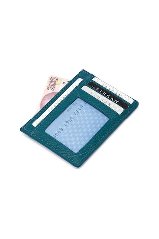 Tergan Mavi Deri Unisex Kredi Kartlık - S1kk00001676-t9l Mavi T9l