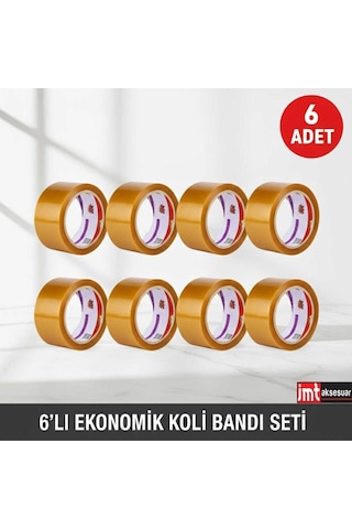 İmt Aksesaur 6 Adet 45 100 Doğal Kavuçuk Koli Bantı Şefaf
